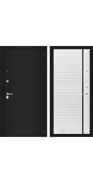 CLASSIC шагрень черная 22 - Белый софт, черная вставка